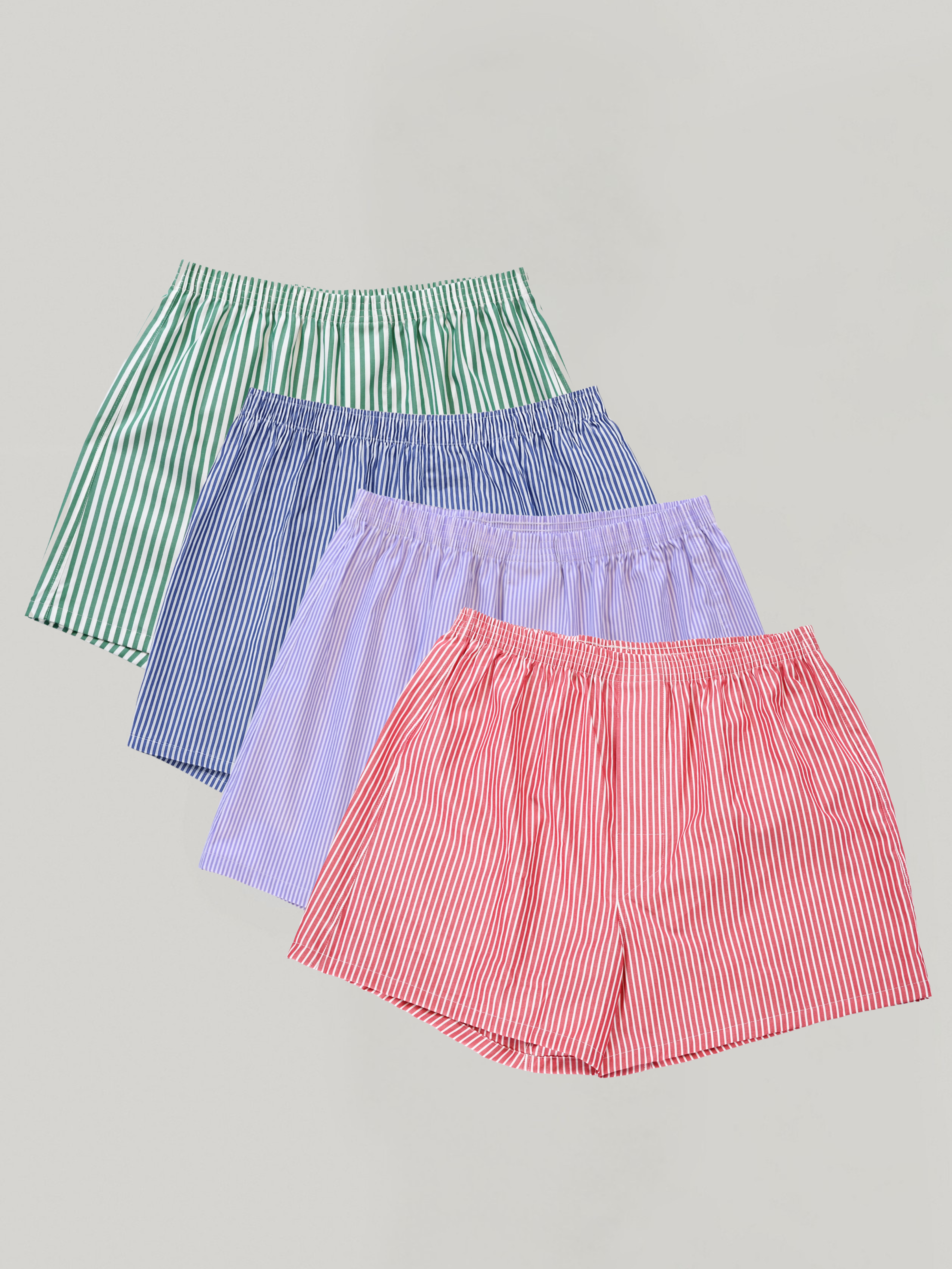 4-pack | Lilac Pinstripe, Green, Royal & Red Bengal