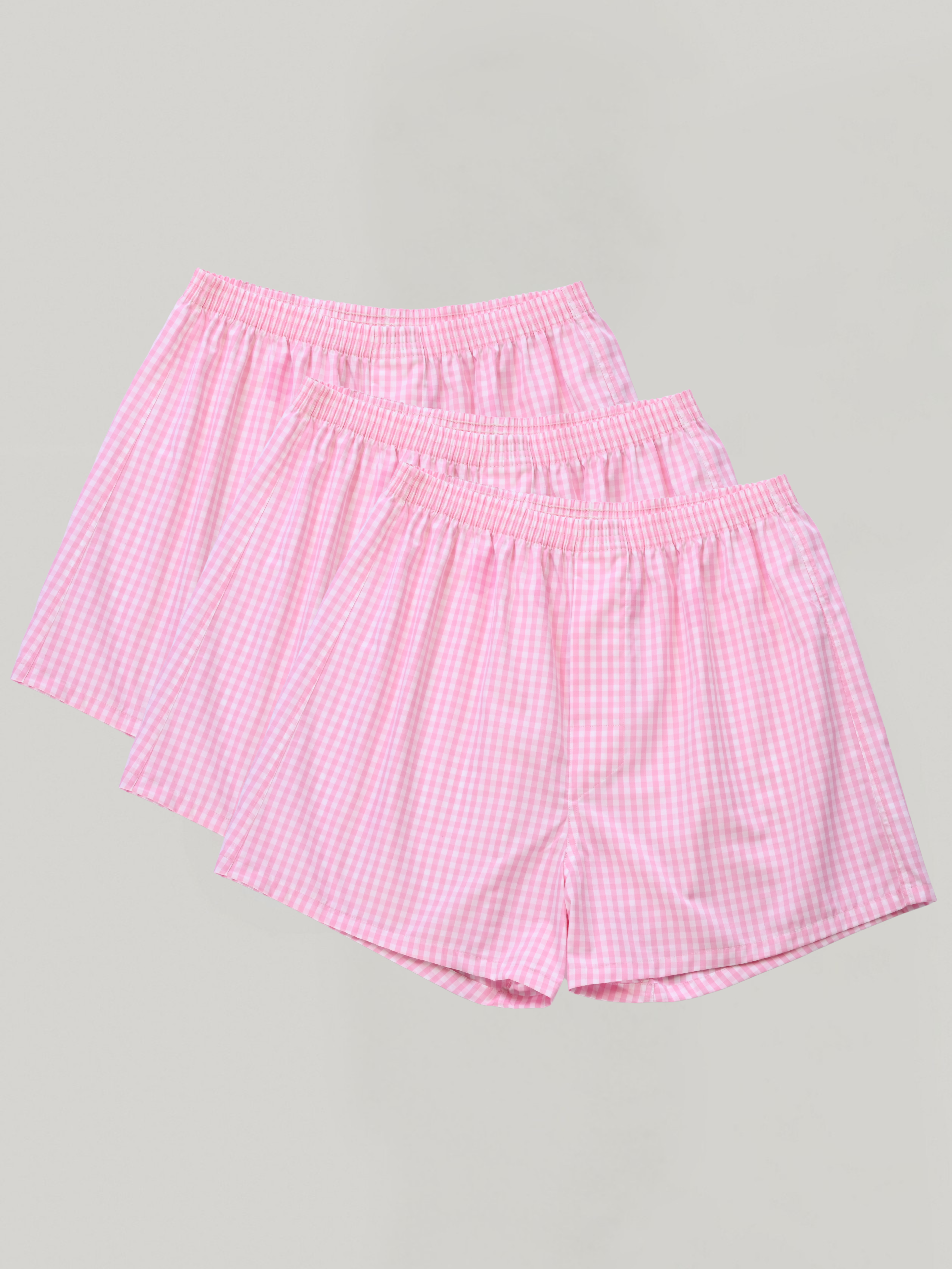 3-pack | Pink Gingham