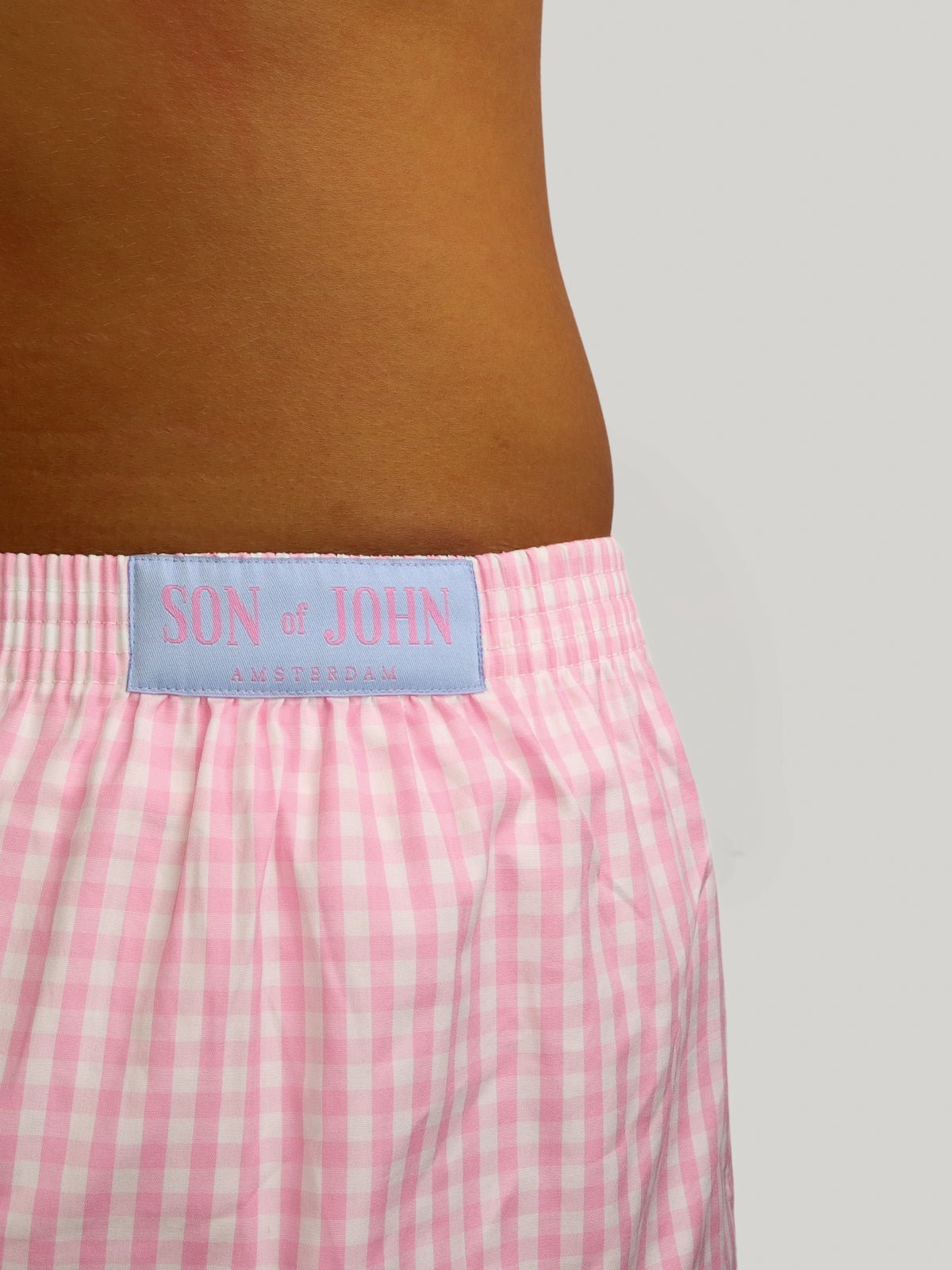 Pink & white checkered - skyway & prism pink label