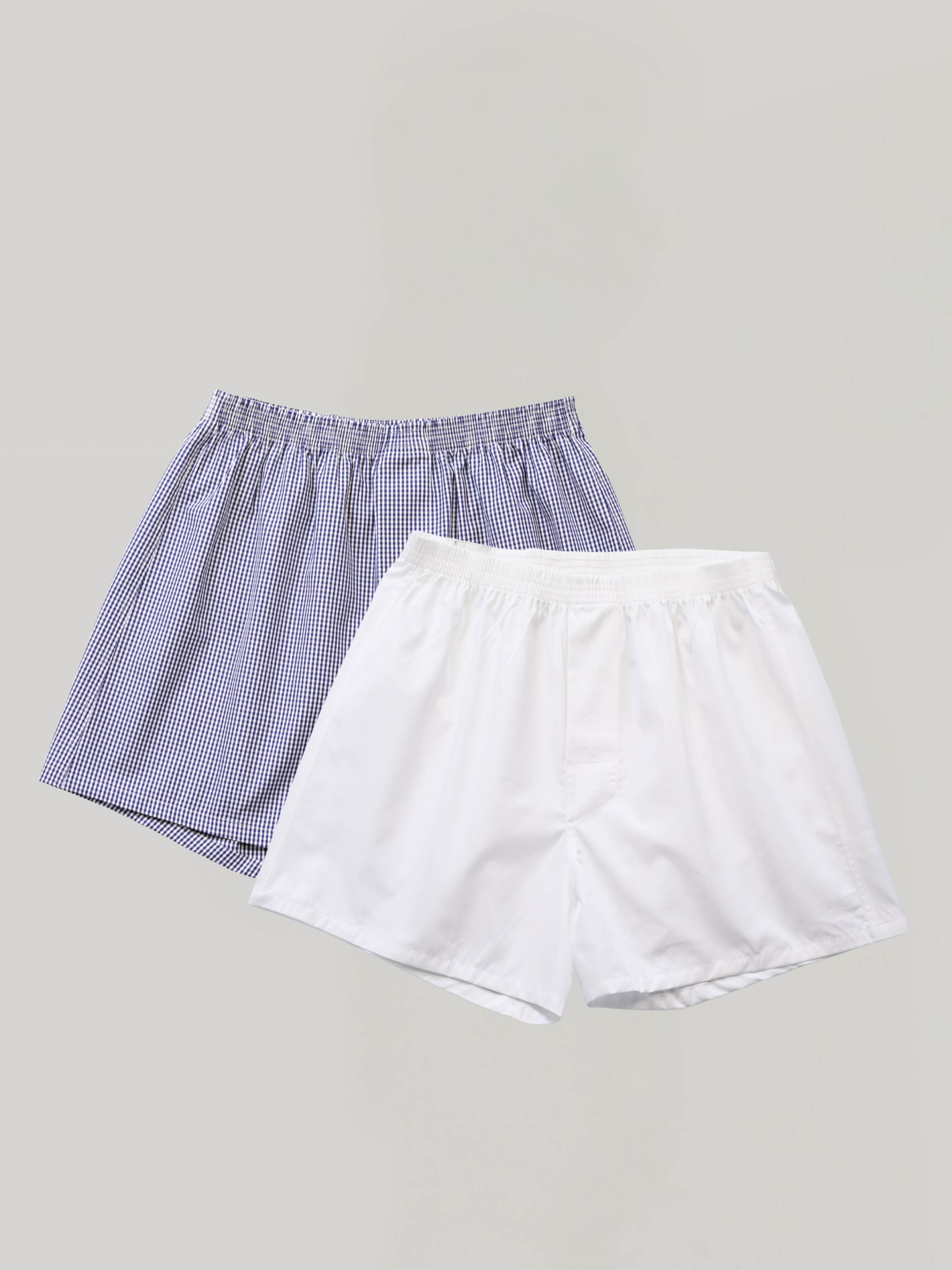 2-pack | Navy Gingham & Alpine White