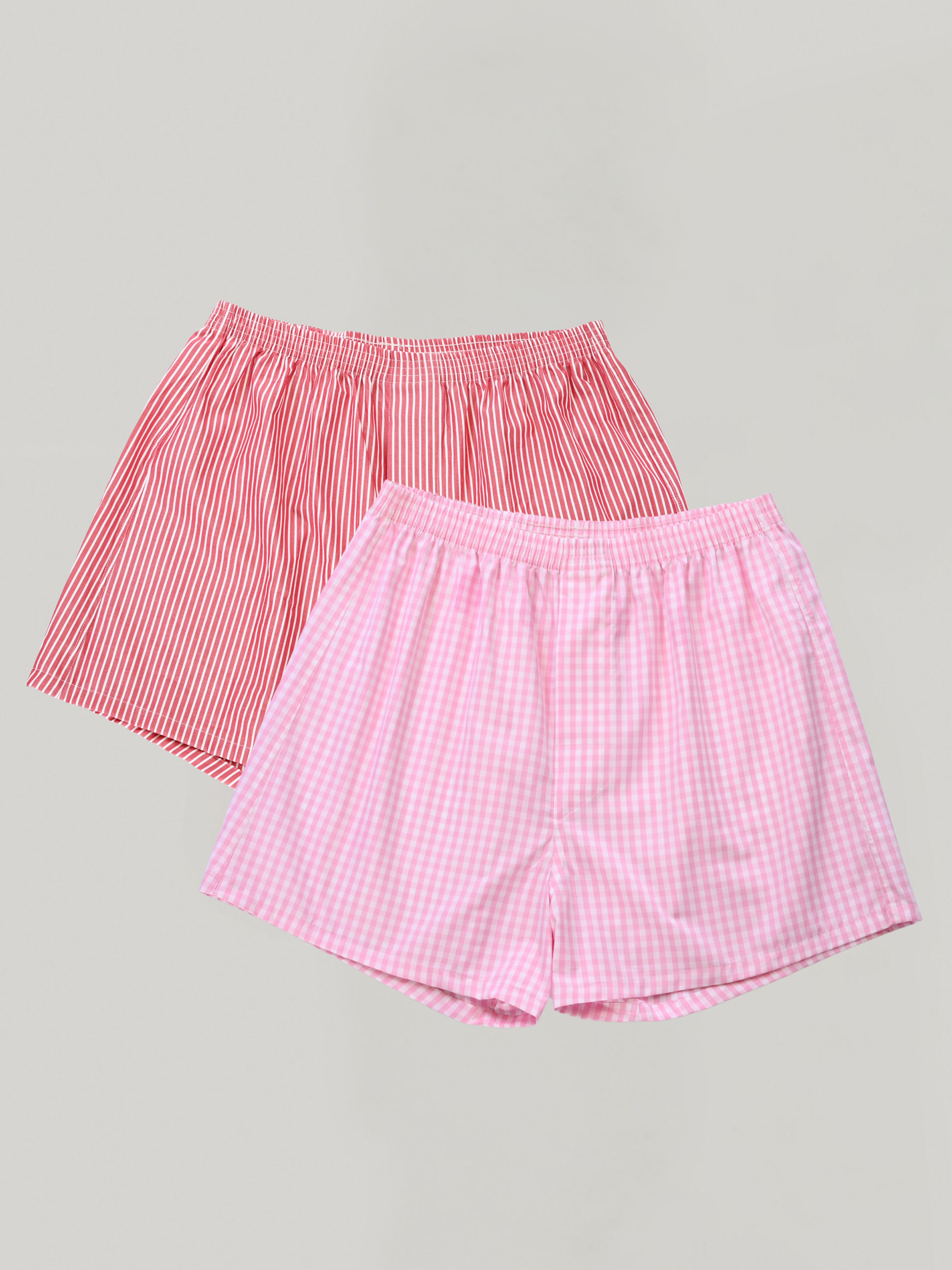 2-pack | Red Bengal & Pink Gingham