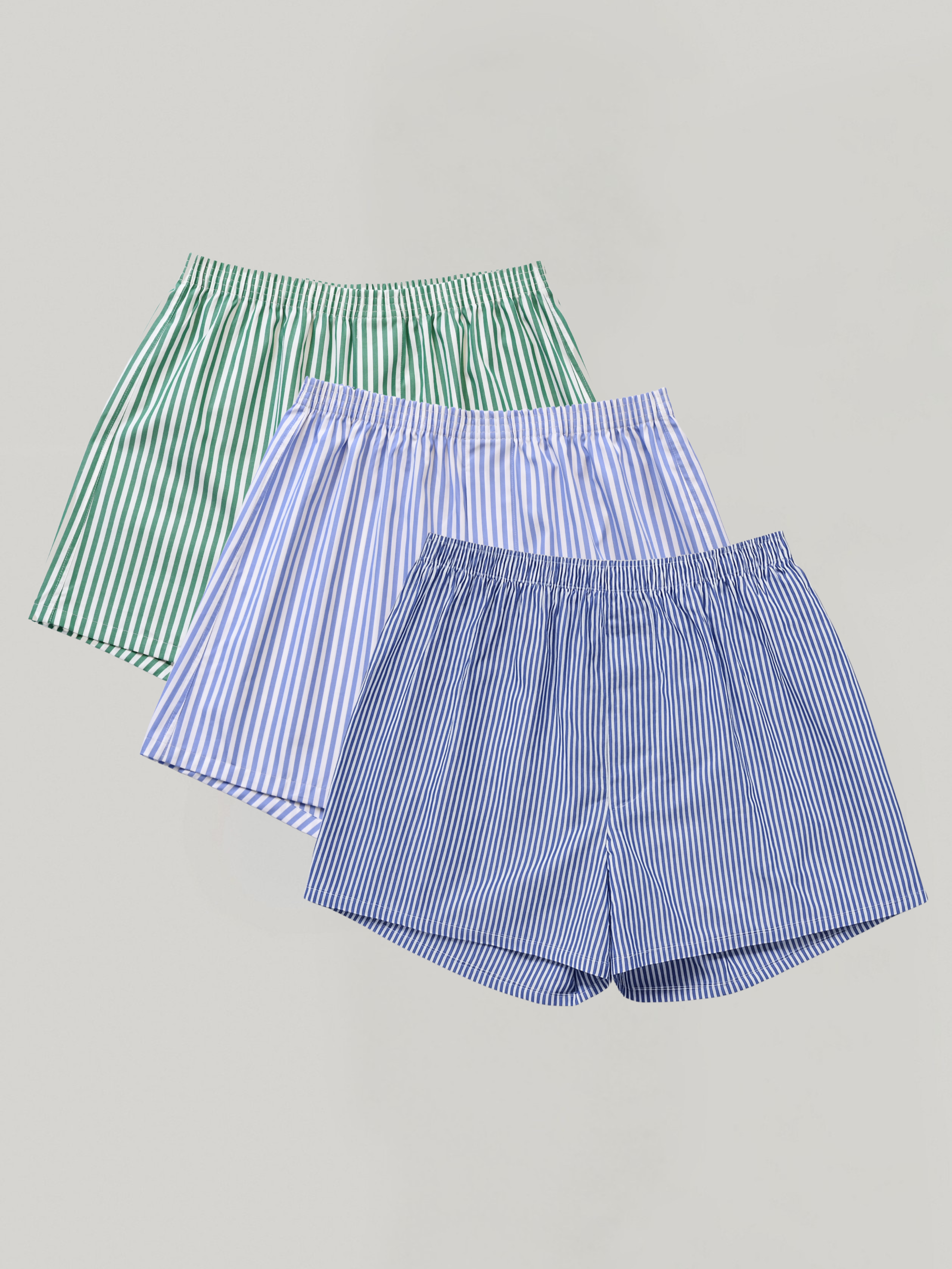 3-pack | Green Bengal, Oxford Stripe & Royal Bengal