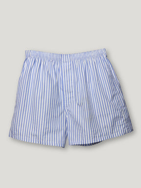 Blue & white striped - royal purple label